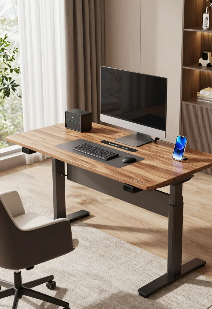 30 Mid Century Modern Desk Ideas Timeless Style at Home - 30. Modern Executive Desks with Smart Features 1