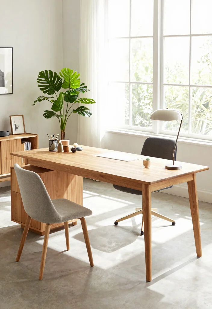 30 Mid Century Modern Desk Ideas Timeless Style at Home - 4. L-Shaped Desk for Maximum Workspace 1
