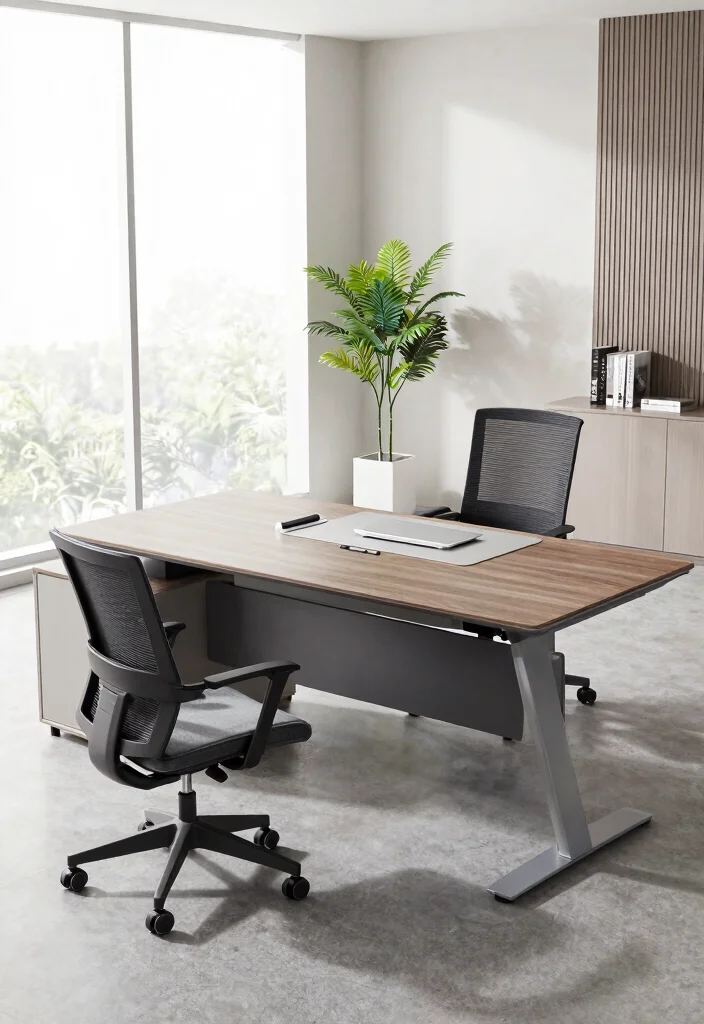 30 Modern Boss Office Table Design Ideas with Style - 10. Multi-Functional Desks 1