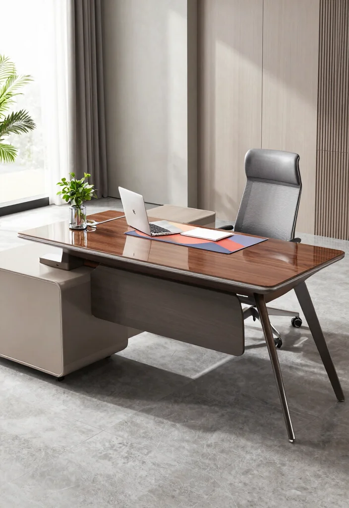 30 Modern Boss Office Table Design Ideas with Style - 16. Stylish Workstations 1
