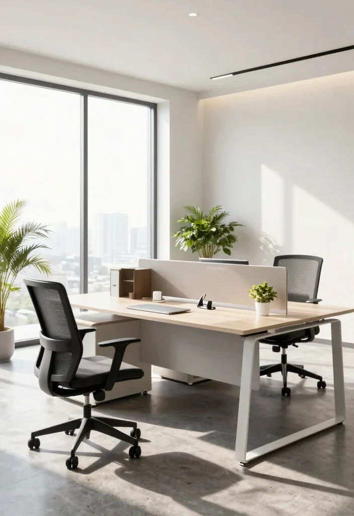 30 Modern Boss Office Table Design Ideas with Style - 29. Open Concept Designs 1