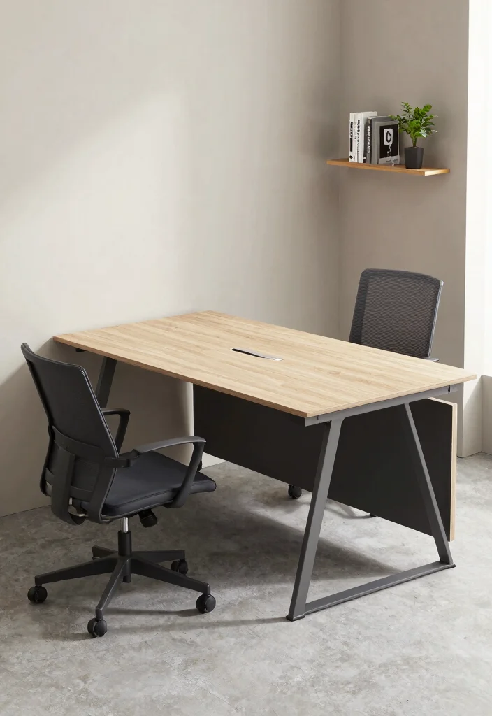30 Modern Boss Office Table Design Ideas with Style - 9. Space-Saving Solutions 1