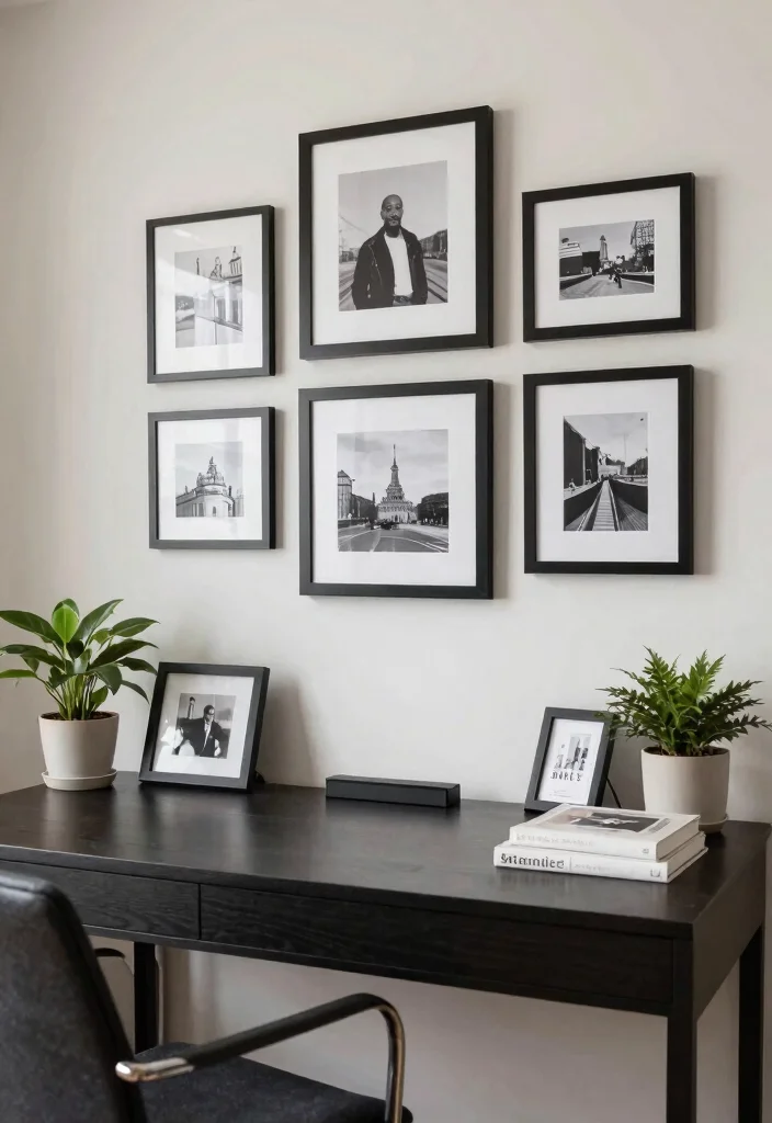 30 Modern Home Office Ideas: Sleek Spaces That Inspire - 13. Personalized Touches 1