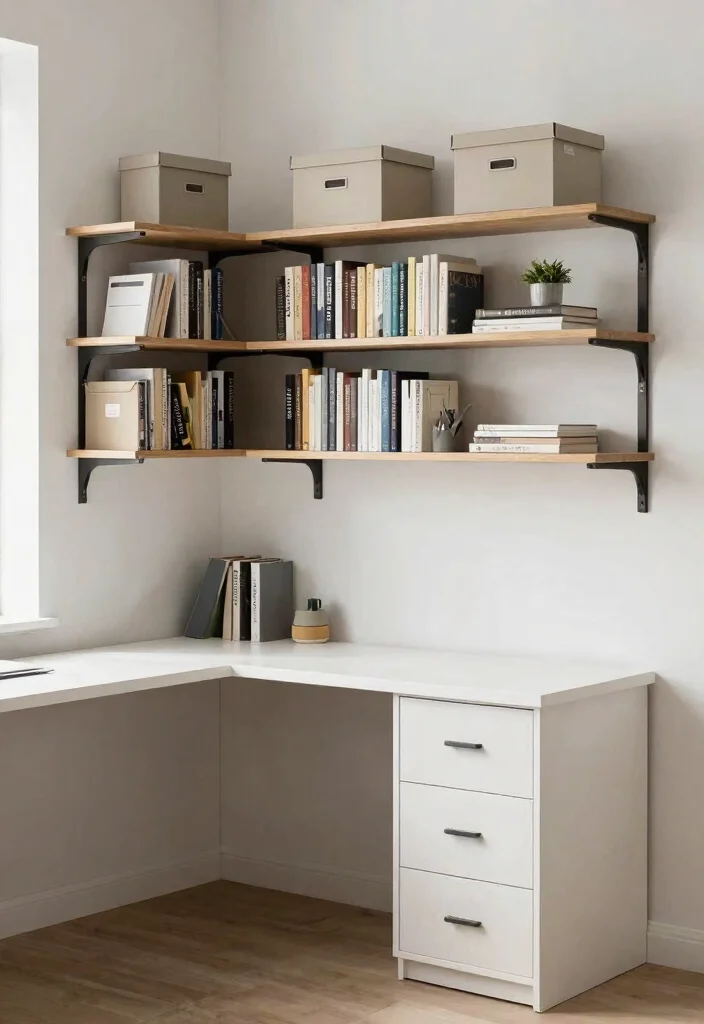 30 Modern Home Office Ideas: Sleek Spaces That Inspire - 25. Smart Storage Solutions 1