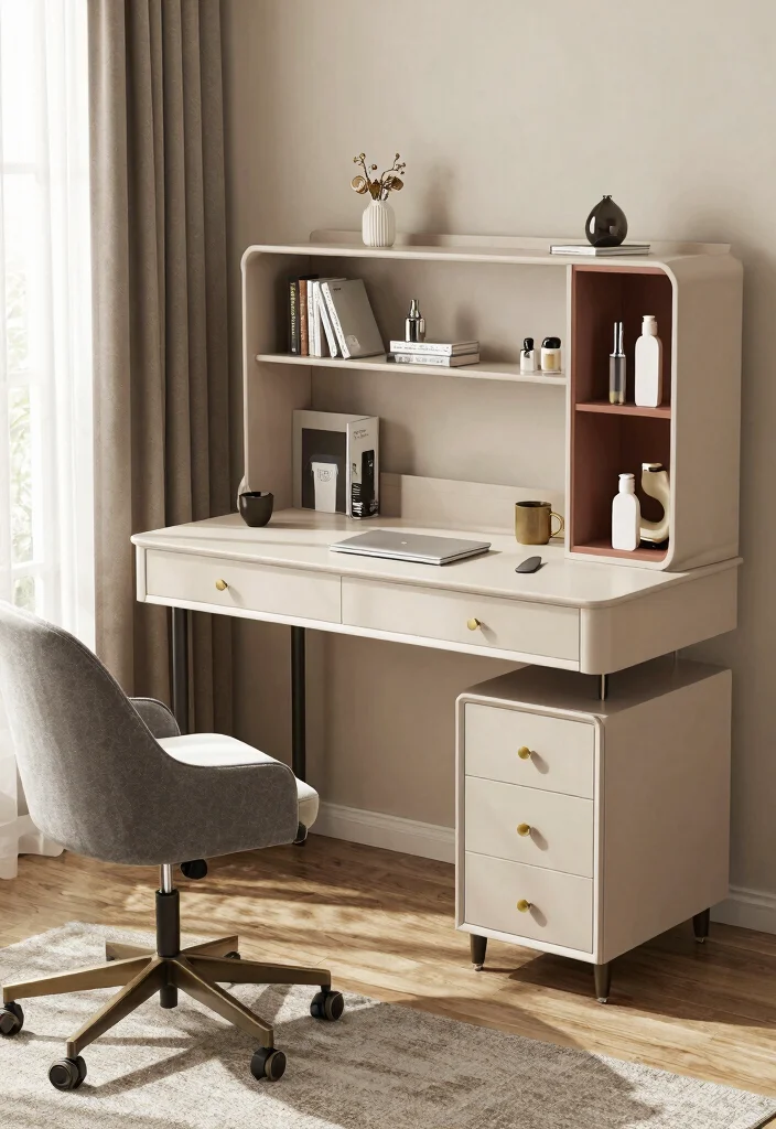 30 Modern Home Office Ideas: Sleek Spaces That Inspire - 27. Stylish Workstation 1