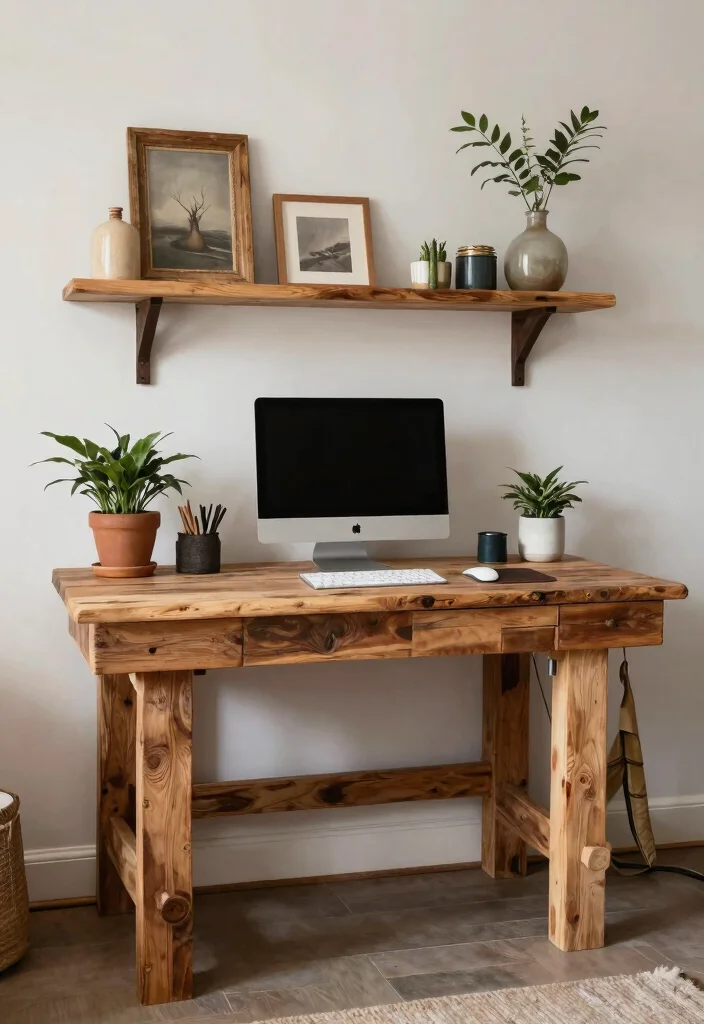 30 Modern Home Office Ideas: Sleek Spaces That Inspire - 30. Upcycled Home Office Items 1