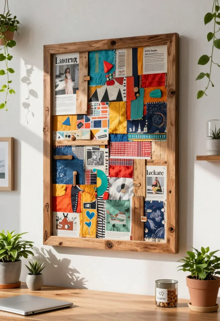 30 Office Display Wall Ideas Creative and Inspiring - 1. Recycled Material Art 1