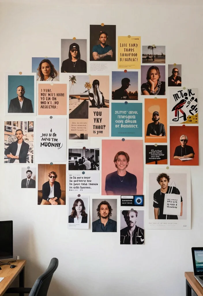 30 Office Display Wall Ideas Creative and Inspiring - 11. Collage Wall 1