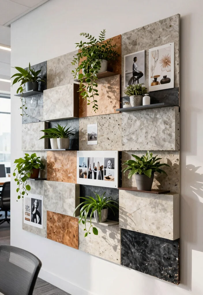 30 Office Display Wall Ideas Creative and Inspiring - 13. Modular Wall Panels 1