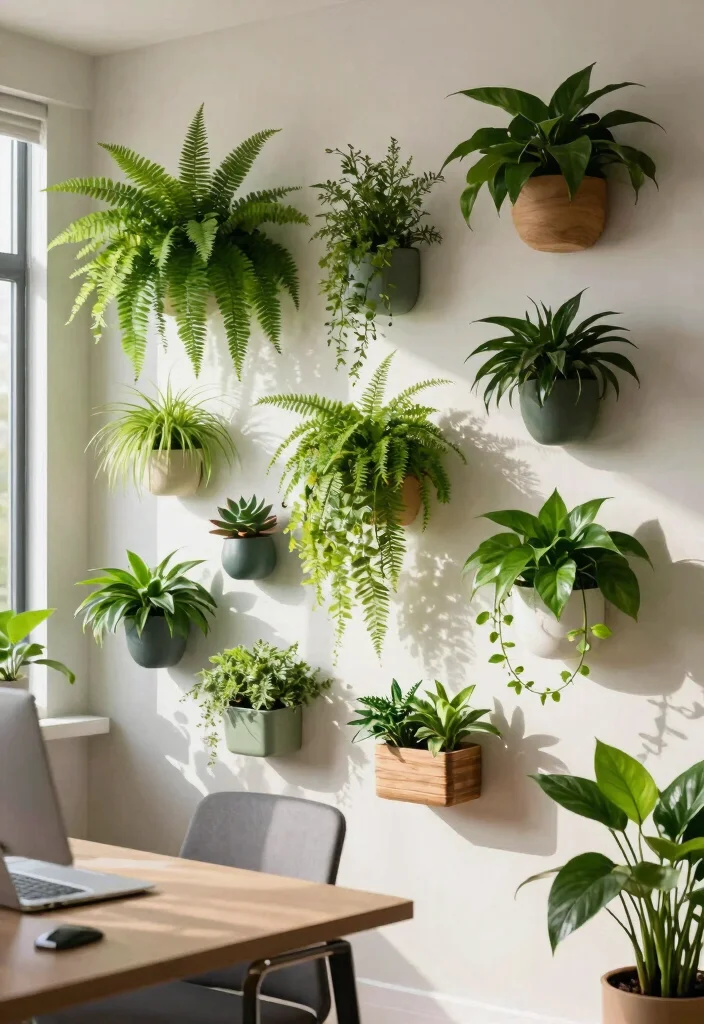 30 Office Display Wall Ideas Creative and Inspiring - 2. Living Plant Wall 1