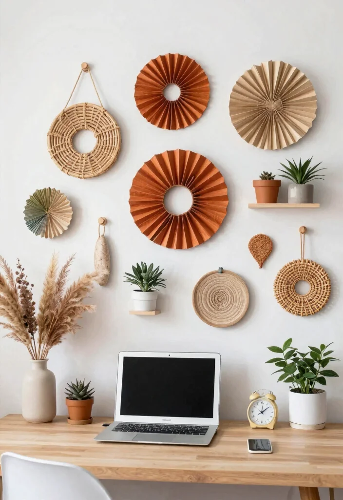 30 Office Display Wall Ideas Creative and Inspiring - 29. Seasonal Decor Rotation 1