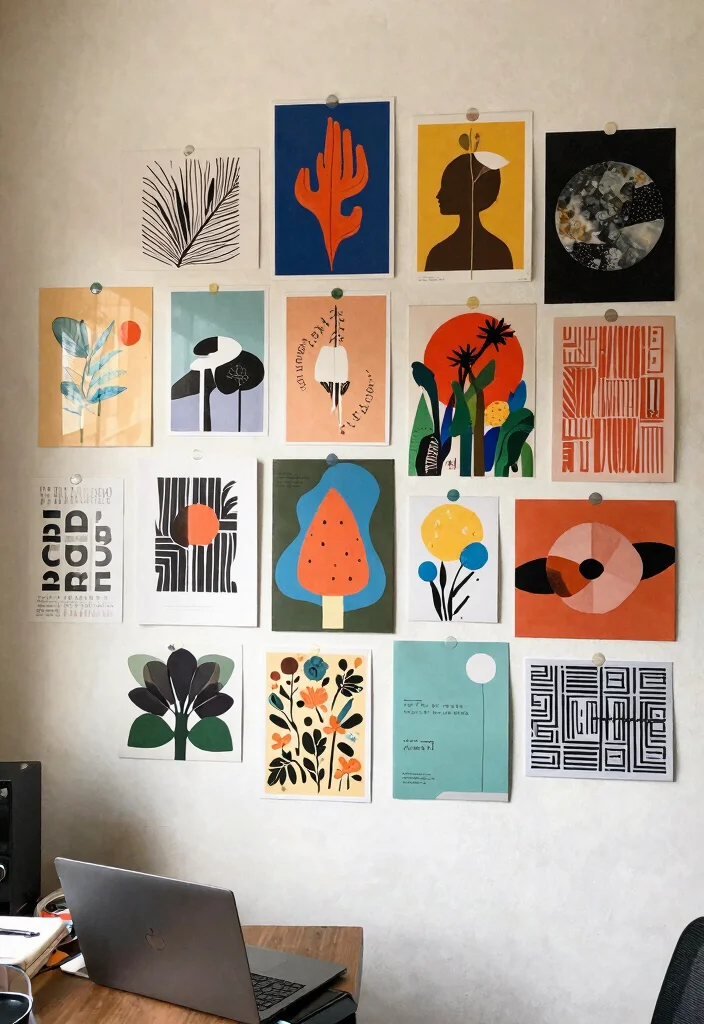 30 Office Display Wall Ideas Creative and Inspiring - 30. Collaborative Art Pieces 1