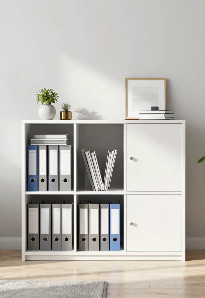 30 Office Files Arrangement Ideas Smart and Stylish - 15. Multi-functional Storage Solutions 1