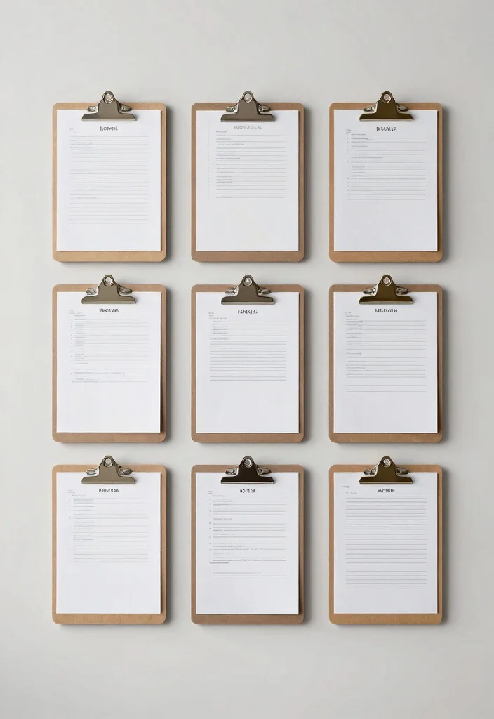 30 Office Files Arrangement Ideas Smart and Stylish - 22. Personalized Clipboard Displays 1