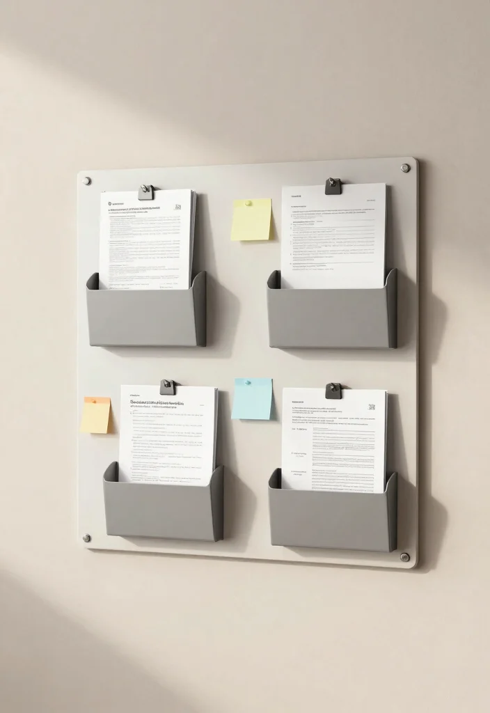 30 Office Files Arrangement Ideas Smart and Stylish - 7. Magnetic File Holders 1