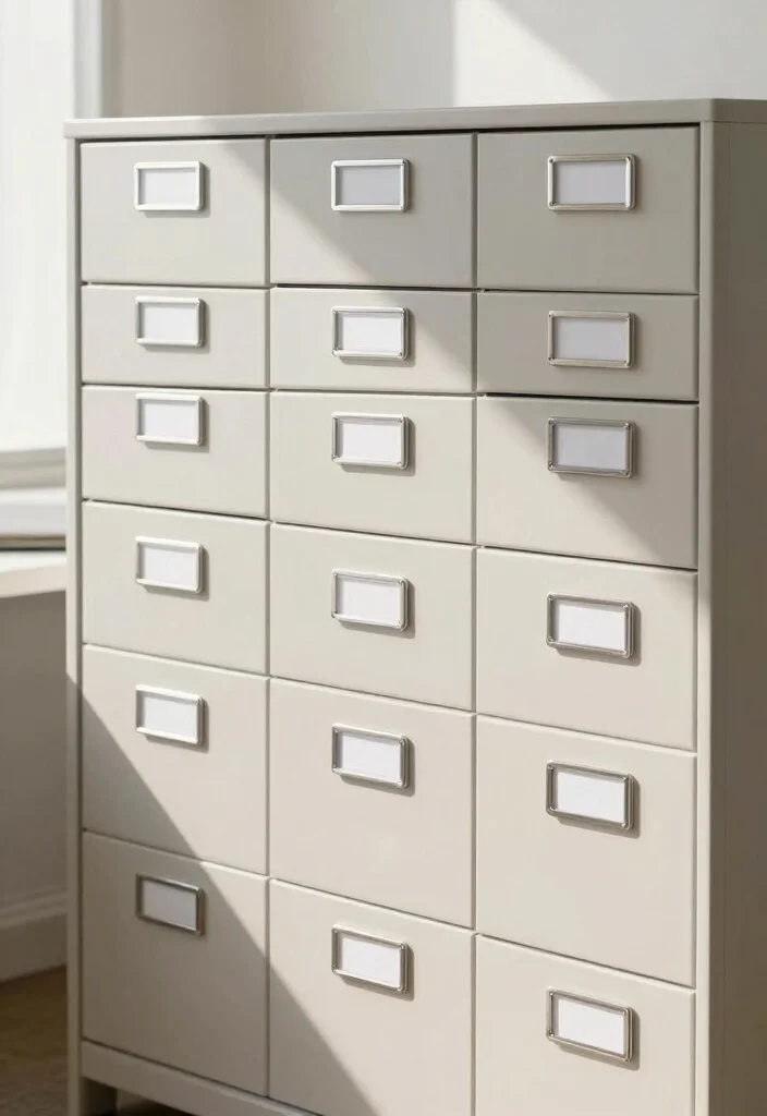 30 Office Files Arrangement Ideas Smart and Stylish - 9. Labeled File Drawers 1