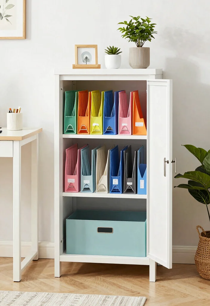 30 Office Filing Cabinet Ideas Stylish Organization - 10. File Organizers with Flair 1