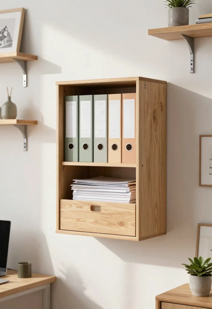 30 Office Filing Cabinet Ideas Stylish Organization - 14. Floating Cabinets 1