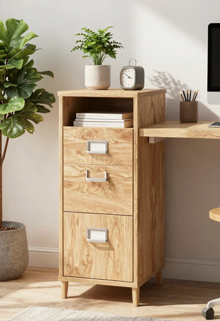 30 Office Filing Cabinet Ideas Stylish Organization - 22. Eco-Friendly Materials 1