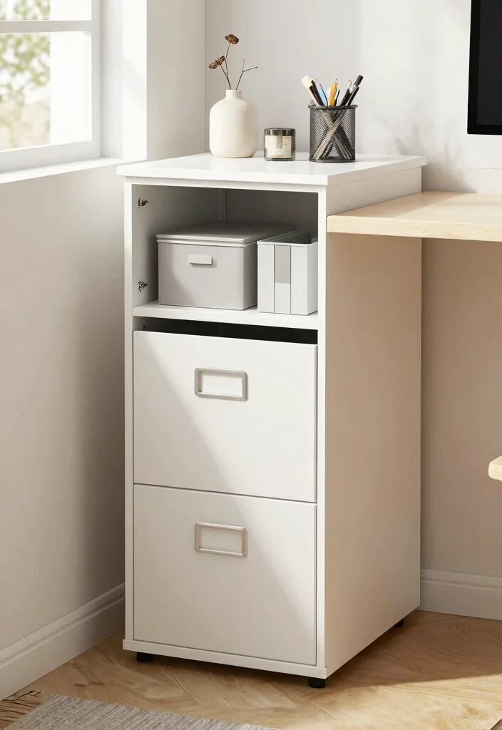 30 Office Filing Cabinet Ideas Stylish Organization - 25. Compact Solutions 1