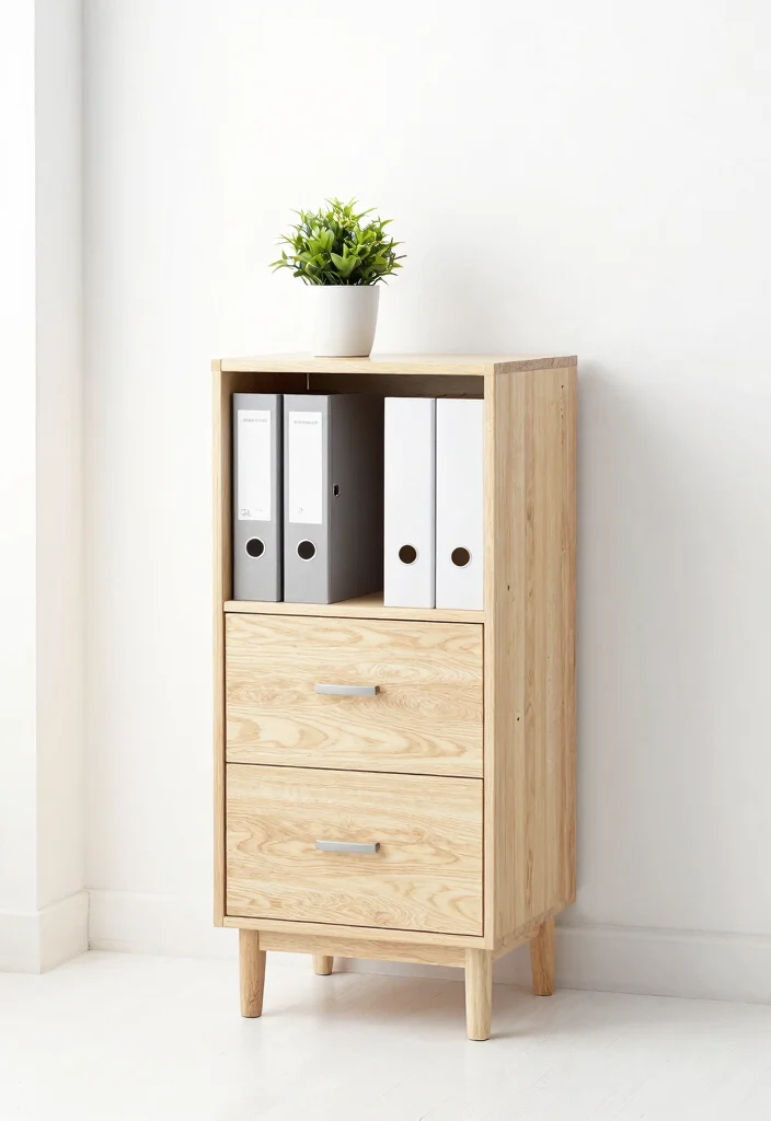 30 Office Filing Cabinet Ideas Stylish Organization - 5. Scandinavian Simplicity 1