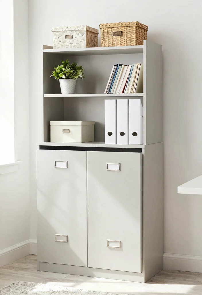 30 Office Filing Cabinet Ideas Stylish Organization - 9. Open Shelving Harmony 1