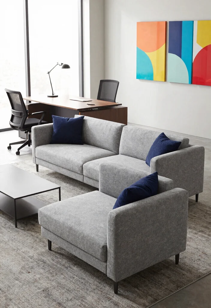 30 Office Sofa Design Concepts Cozy Seating for Your Space - 2. Modular Designs for Flexibility 1