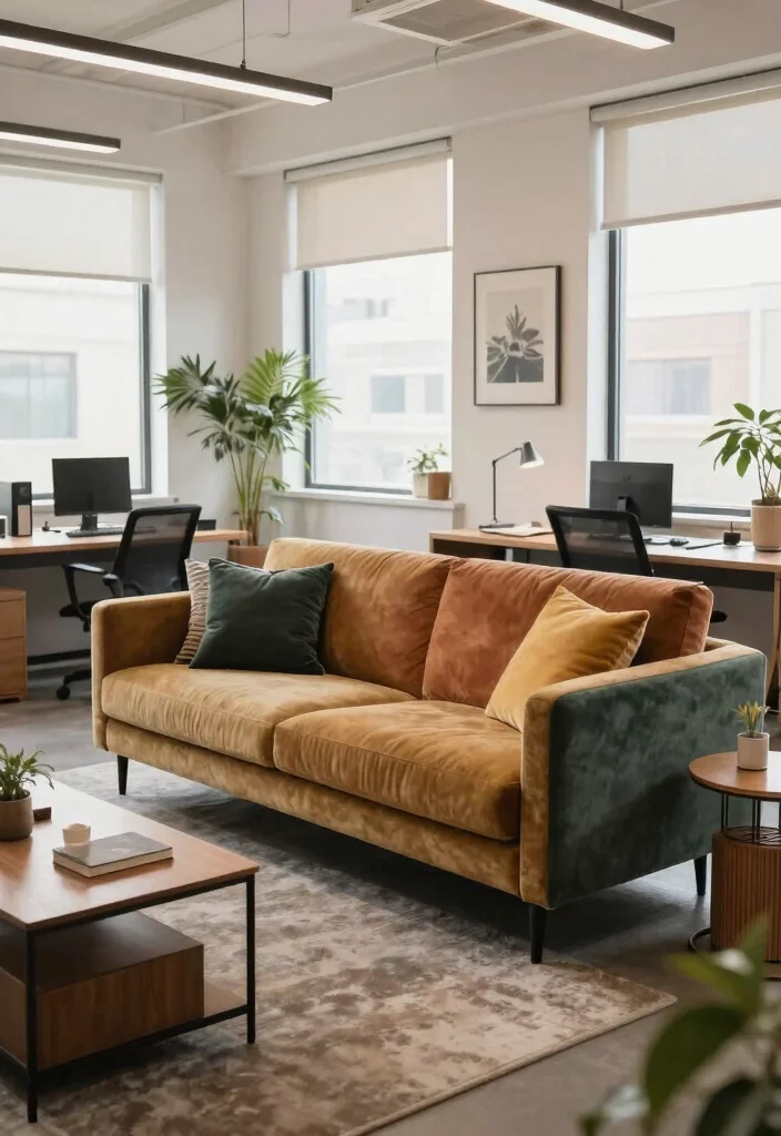 30 Office Sofa Design Concepts Cozy Seating for Your Space - 30. Reflecting Personal Style 1