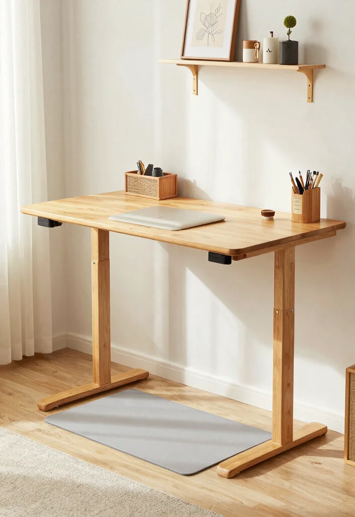 30 Office Table Ideas: Stylish Desks for Every Space - 12. Eco-Conscious Standing Desk 1