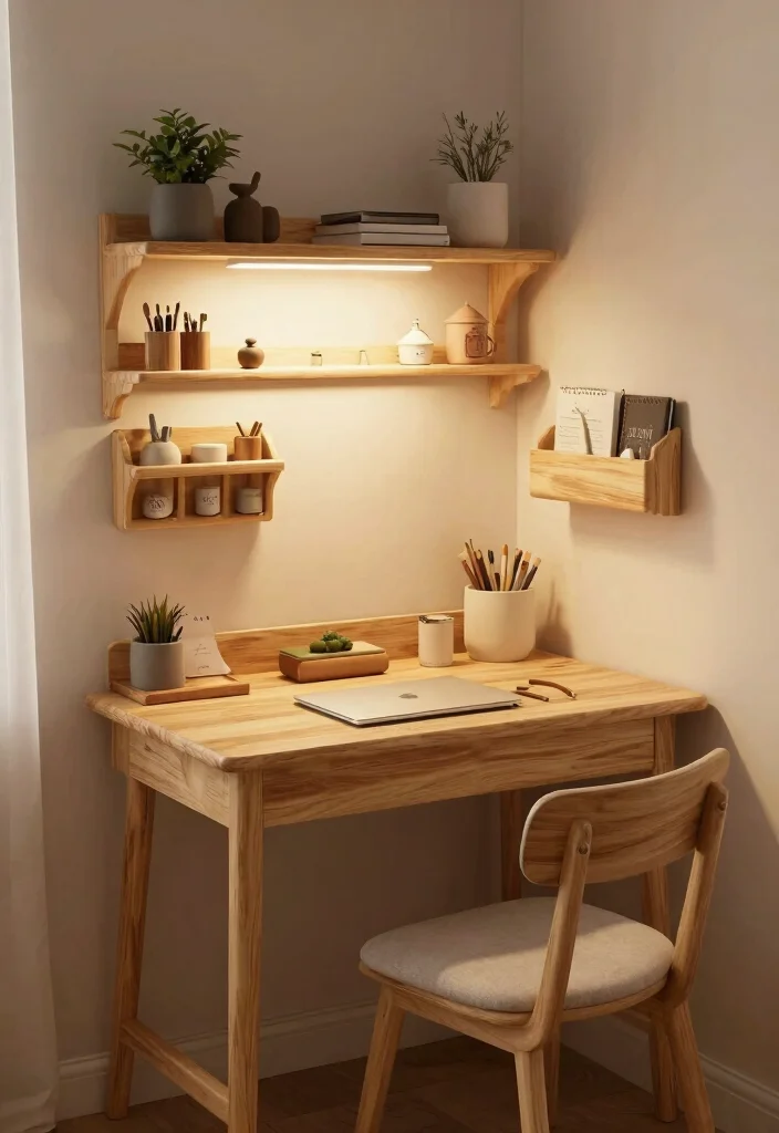 30 Office Table Ideas: Stylish Desks for Every Space - 30. Cozy Nook Desk 1