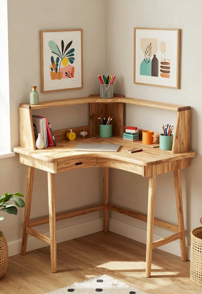 30 Office Table Ideas: Stylish Desks for Every Space - 9. Creative Corner Desk 1