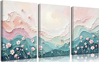 3pcs Abstract Texture Canvas Wall Art Modern Minimalist Texture Wall Dec...