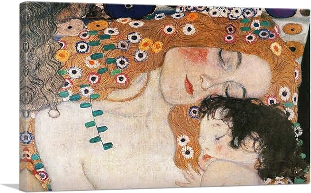ARTCANVAS The Three Ages of Woman - Detail 1905 Canvas Art Print Stretch...