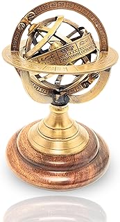 Antique Style Nautical Brass Armillary Sphere World Globe Astrolabe Moun...
