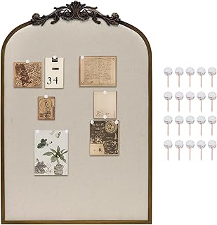Arch Fabric Pinboard, Antique Gold Bulletin Boards 24