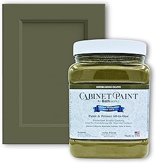 Bathworks Cabinet & Furniture Paint - Satin Finish, Easy Application, Lo...