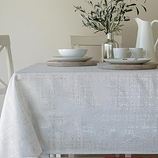 Benson Mills Gold Mine Foil Printed Fabric Table Cloth, Holiday, Winter,...