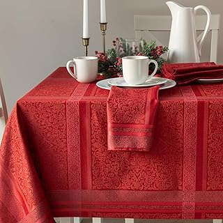 Benson Mills Ravenna Yarn Dyed Jacquard Heavyweight Fabric Table Cloth, ...