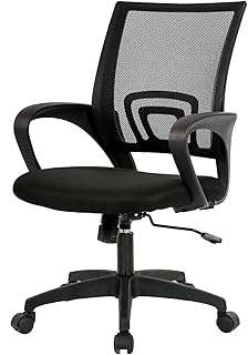 BestOffice | Ergonomic Office Chair | Mid-Back Swivel Desk Chair | Breat...