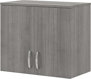 Bush Business Furniture Universal Wall Cabinet with Doors and Shelves in...