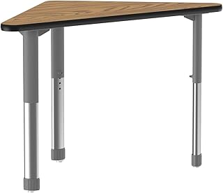 Correll Collaborative Desk with Medium Oak Finish AD3041-WING-06-13-09