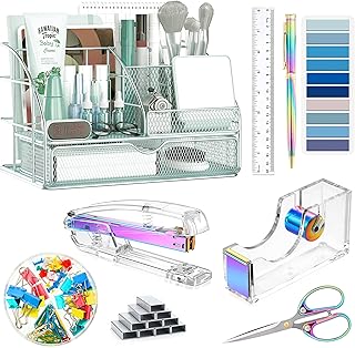 Dream Color Desk Accessories, Office Desk Organizers and Accessories Sup...