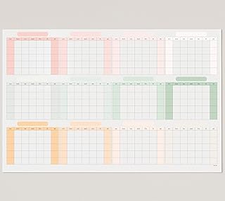 Dry Erase Undated Wall Calendar Planner (27×39 in) – Double-Sided Reusab...