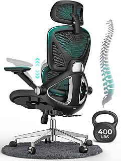 Ergonomic Mesh Office Chair, Adjustable Lumbar High Back Desk Chair 400l...