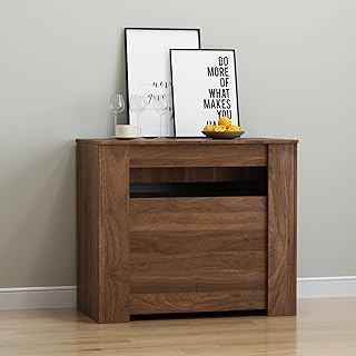 Extendable Dining Table, Transformer Folding Console Table for 10-12 Peo...
