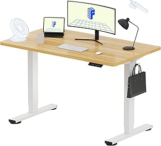 FLEXISPOT EN1 One-Piece Standing Desk, Electric Adjustable with 4 Memory...