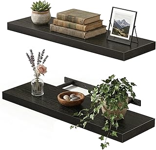 Fixwal Black Floating Shelves for Wall, 22