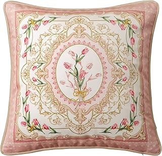 Floral Throw Pillow Covers, Velvet Euro Shams Decorative Light Pink Thro...