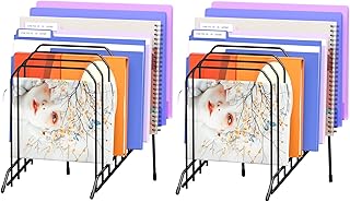 Gawerk Incline Metal Desk Magazine Folder Holder, Sorter Desk File Organ...