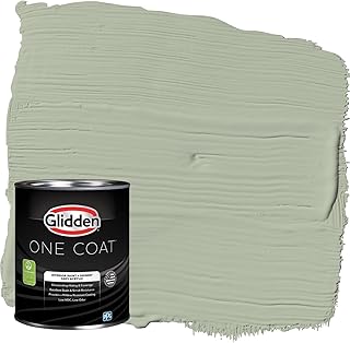 Glidden Interior Paint + Primer: Sage/Light Sage, One Coat, Semi-Gloss, ...